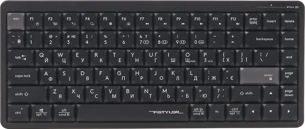 Клавіатура бездротова A4Tech FBX53C Black