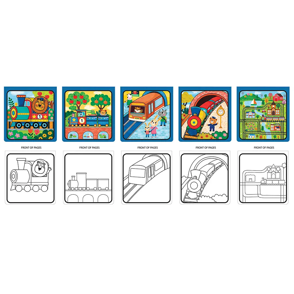 Водные раскраски Let's Craft Магические перевоплощения Железная дорога (MRP016) - фото 2