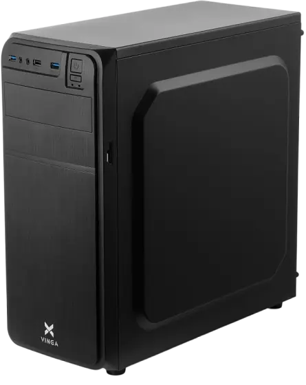 Корпус Vinga CS111B 400W Black (CS111B) - фото 2