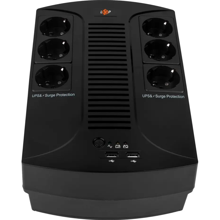 Джерело безперебійного живлення (ДБЖ) LogicPower 650VA-6PS (4324) [110104] - фото 2