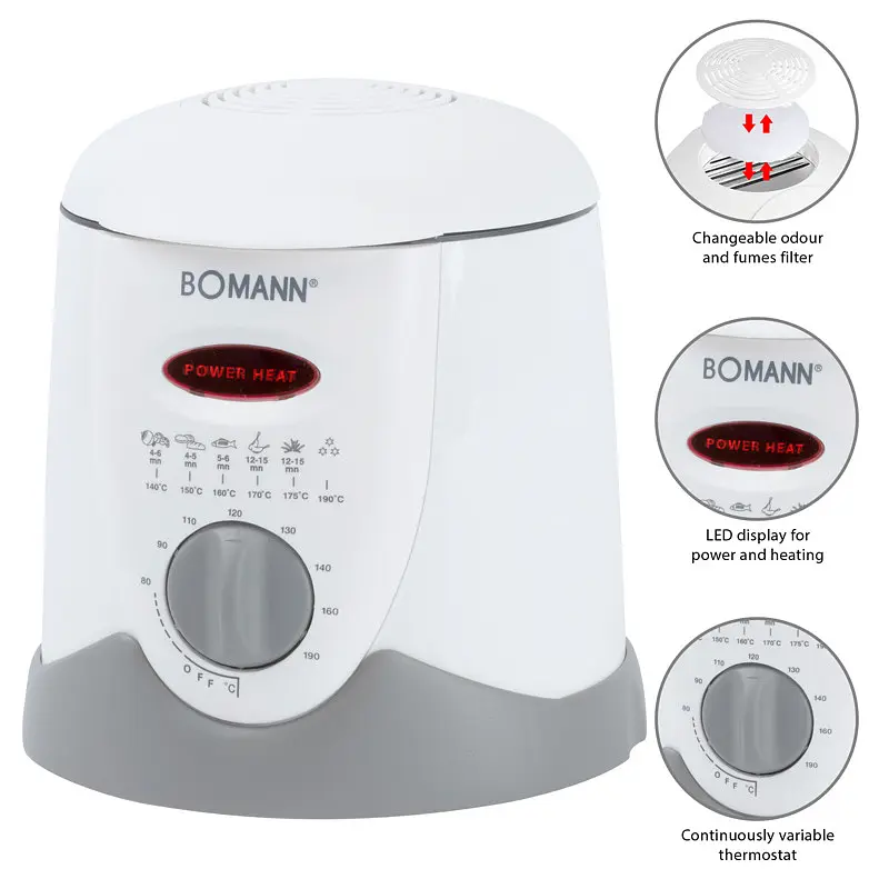Фритюрниця-фондю Bomann FFR 1290 CB - фото 6