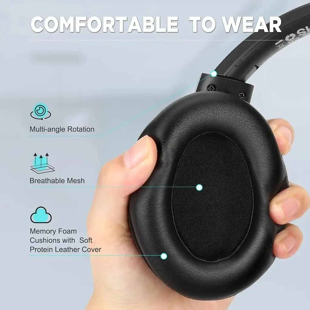 Беспроводные наушники Tuinyo с шумоподавлением Bluetooth с 60H  - фото 4