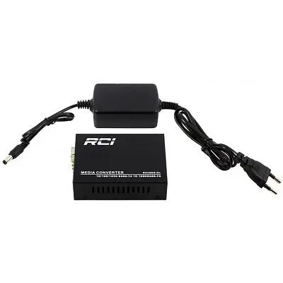 Медіаконвертер RCI 1G, SFP slot, RJ45, standart size metal case (RCI300S-GL) - фото 3