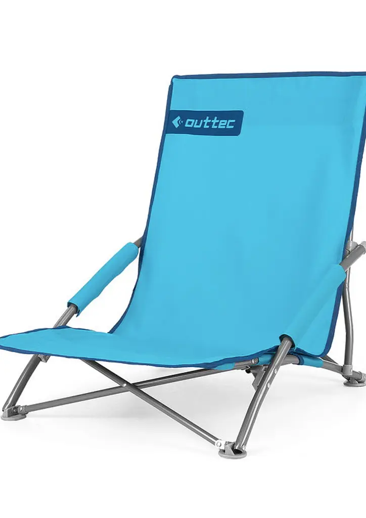 Пляжне крісло шезлонг Outtec Easy Go складане бірюза - фото 2