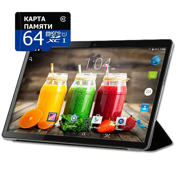 Планшет-телефон Adronix MT116 2GB RAM Matte Black + Чохол-книжка + Карта пам'яті 64GB - фото 2