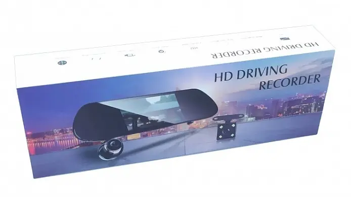 Зеркало авторегистратор DVR V9TP Full HD 5 дюймов 3 камеры - фото 3