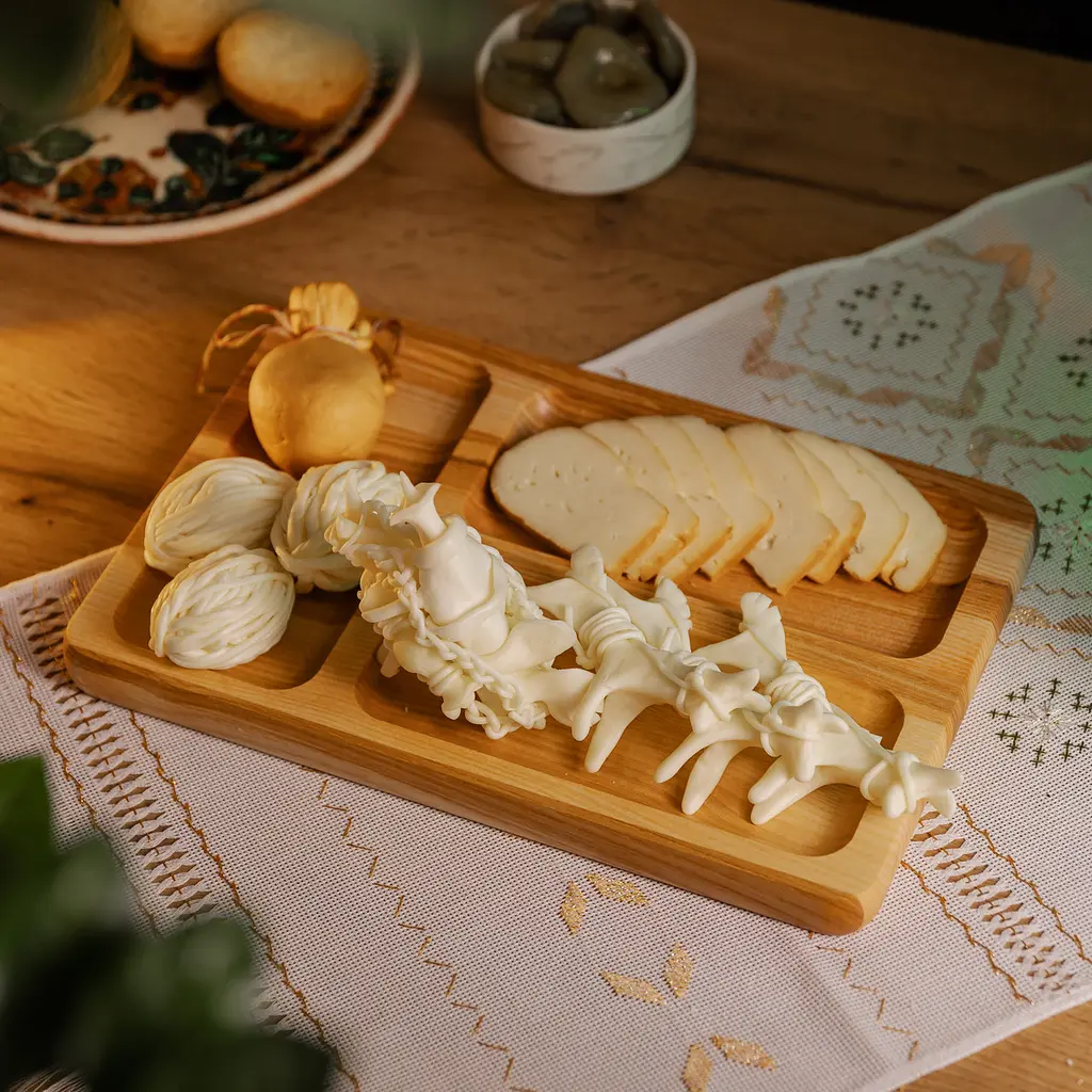 Дошка для подачі прямокутна 25*35 см на 3 секції, ясен LUGI T32W250 - фото 4