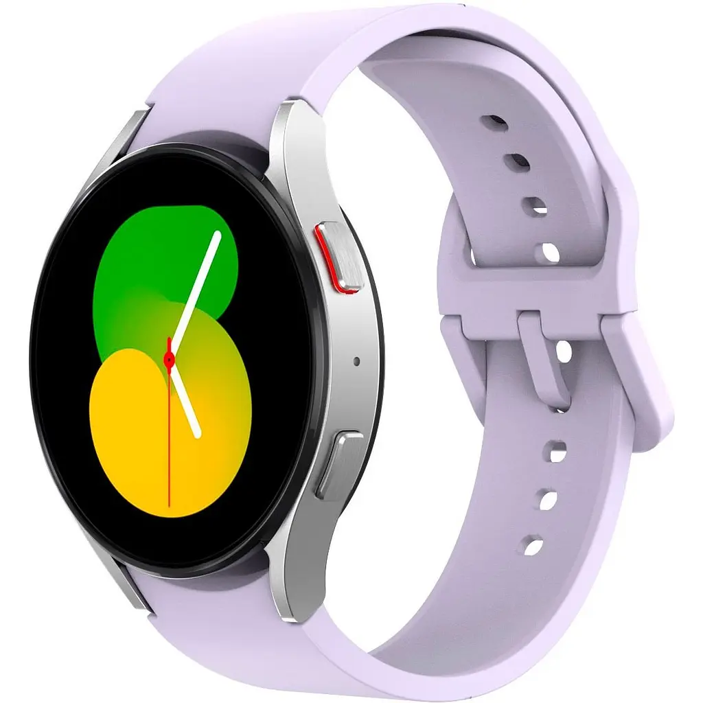 Ремешок для Samsung Galaxy Watch 5 40mm - фиолетовый ширина крепления 20мм силикон Watchbands Color Angle (W29-4WB66352299) - фото 1