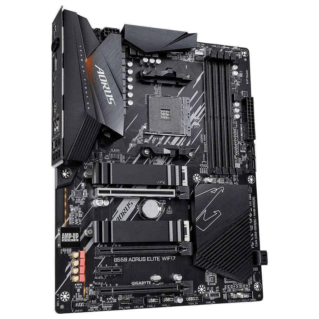 Материнська плата GIGABYTE B550 AORUS ELITE WIFI7 (B550 AORUS ELITE WIFI7) (Socket AM4, AMD B550, ATX) - фото 2