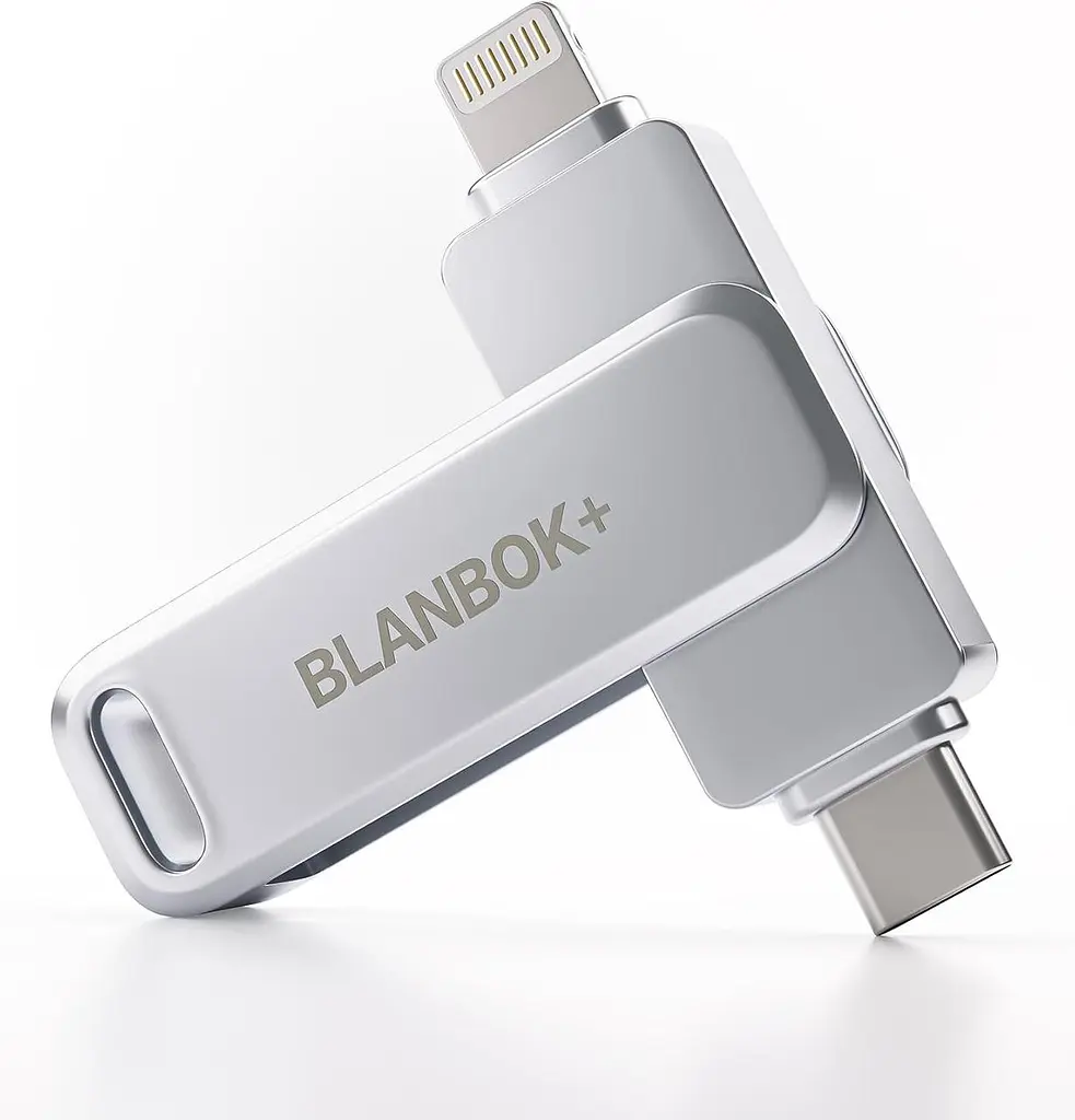 MFi USB-накопичувач 256GB 3-в-1 (USB-C/Lightning/USB) для iPhone 15, iPhone/iPad/Android/PC/ноутбука