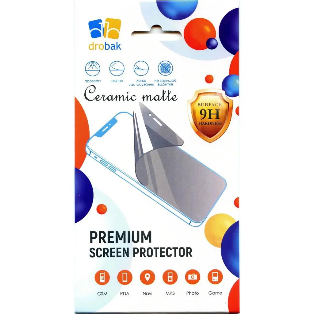 Скло захисне Drobak Matte Ceramics Anty Spy Apple iPhone 17 Pro Max (333365)