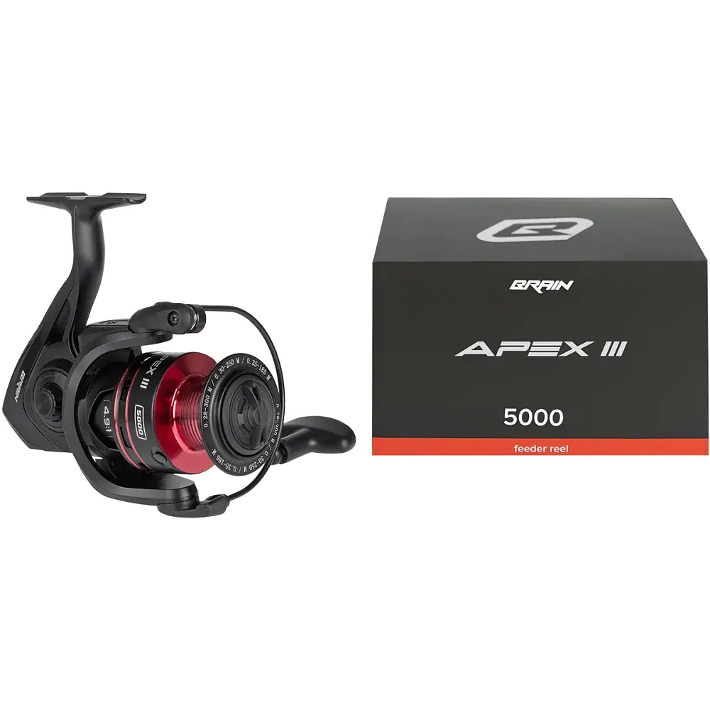 Котушка Brain Apex III Feeder 5000 5+1BB 4.9:1 Black - фото 6