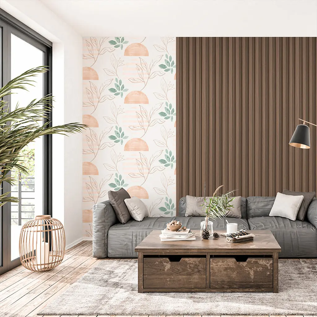 Декоративна стінова рейка Sticker Wall 160x23x3000мм (D) SW-00001538 Коричнева - фото 7