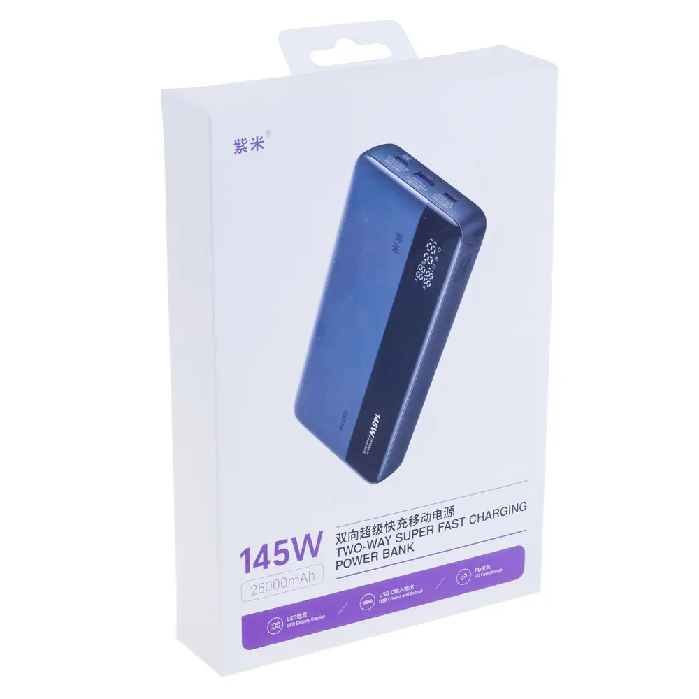 Портативний акумулятор Zime 145w 25000mAh model B145W2C1A - фото 5