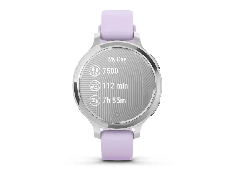Смарт-годинник Garmin Lily 2 Active Silver with Purple Jasmine Silicone Band (010-02891-01) - фото 7