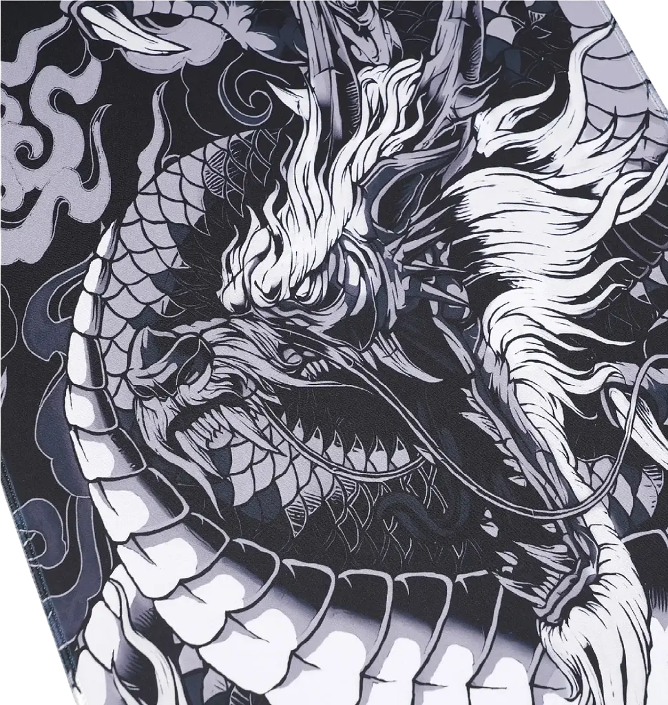 Iгрова поверхня Kondor XXL Dragon Spirit Black White (1044) - фото 3