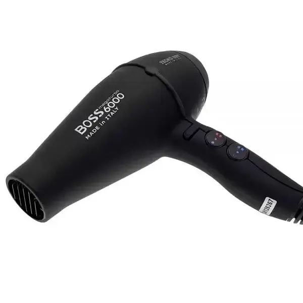 Фен стайлер Tecnodry Boss 6000 2500W концентратор 2 швидкості 4 температурні режиму Чорний 2500Вт - фото 3
