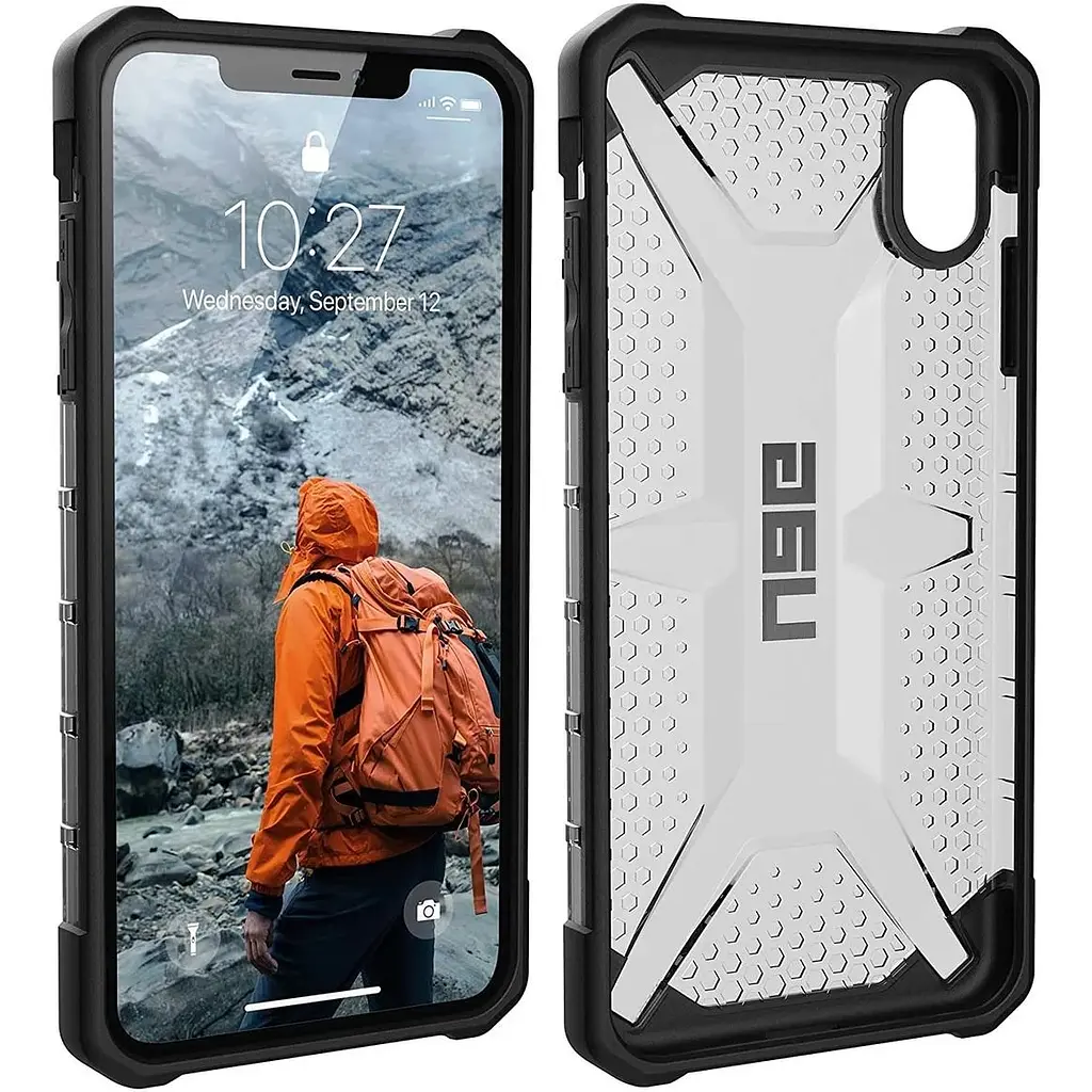 Оригинальный противоударный чехол UAG Plasma Original (111103113131) для iPhone XS Max (6.5") Ash - фото 9