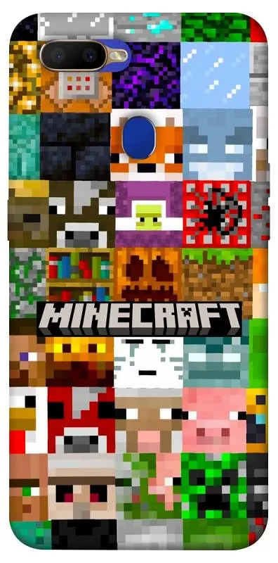TPU чохол Demsky Minecraft collage для Oppo A5s / Oppo A12