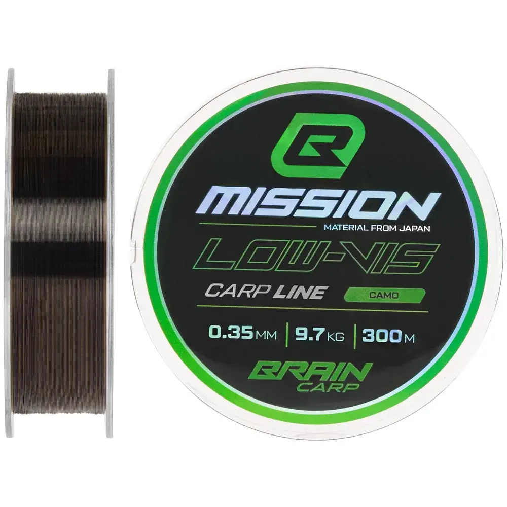Волосінь Brain Mission Carp Line (Camo) 300m 0.35mm 9.7kg