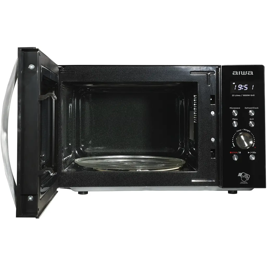 Мікрохвильова піч AIWA NAMICOOK CRYSTAL23 MW-230DG/BK 23л/ 800Вт/ гриль/ Child LOCK//чорна - фото 7