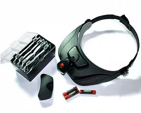 Бінокулярні монтажні окуляри Magnifier 81001-F лупа з підсвіткою - фото 4