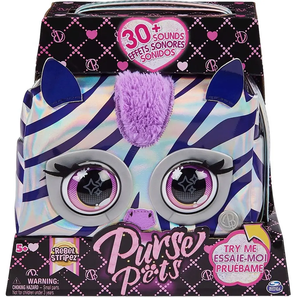 Интерактивная сумочка Spin Master Purse Pets Зебра (SM26700/5906) - фото 3