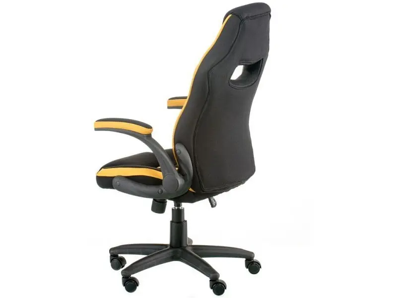 Комп'ютерне крісло для геймера Special4You Prime black/yellow (E5548) - фото 7