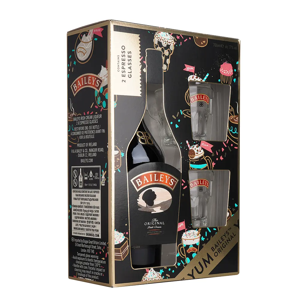 Лікер Baileys, 17%, 0,7 л + 2 склянки - фото 3