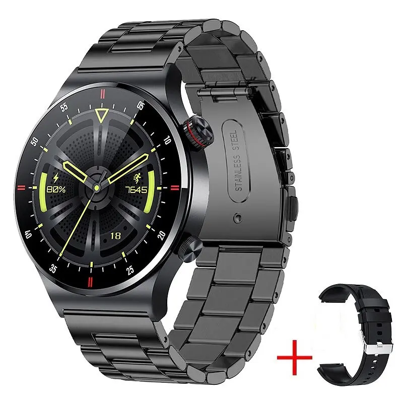 Смарт-годинник Lige QW33 Bluetooth 2 ремінці Black (12356880) - фото 2