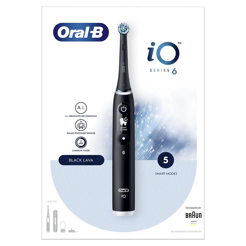 Електрична зубна щітка Oral-B iO Series 6 iOM6.1B6.3DK, 3753 Black - фото 3