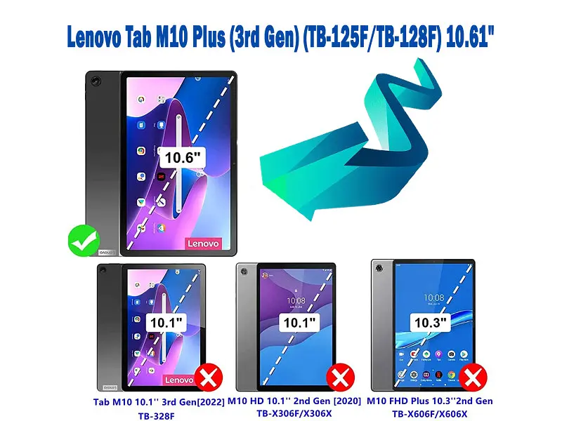 Чохол BeCover Smart Case Lenovo Tab M10 Plus TB-125F (3rd Gen) 10.61 Light Blue (708310) - фото 9