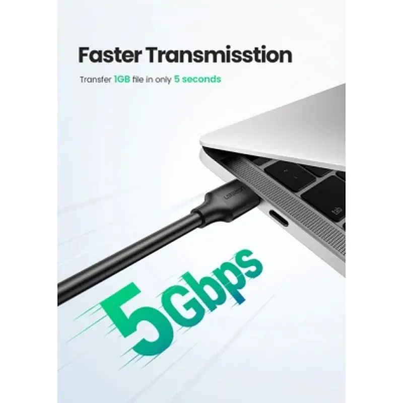 Дата кабель USB 3.0 AM/AM 2.0m US128 black Ugreen (10371) - фото 3