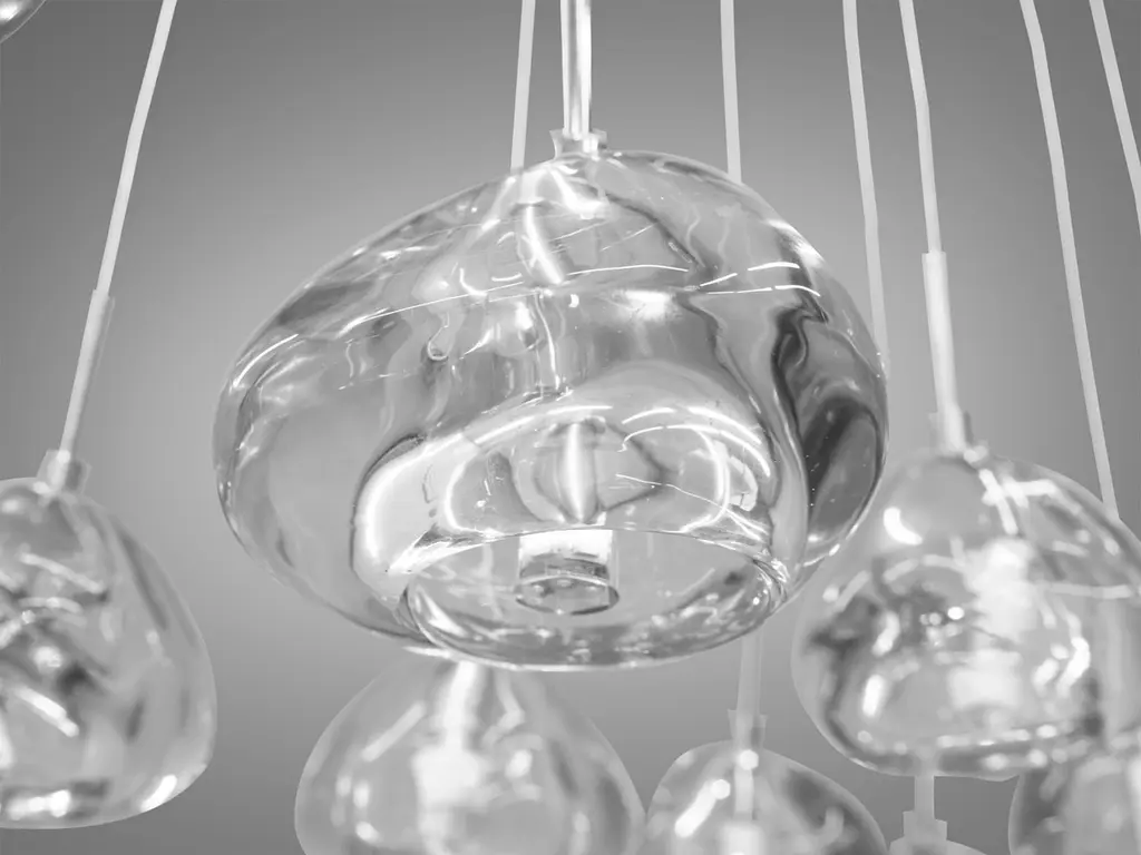 Люстра стельова LED Diasha 3004/12HR 12 ламп, 20W, G4, хром, сучасний стиль для коридору, кухні, офісу - фото 4