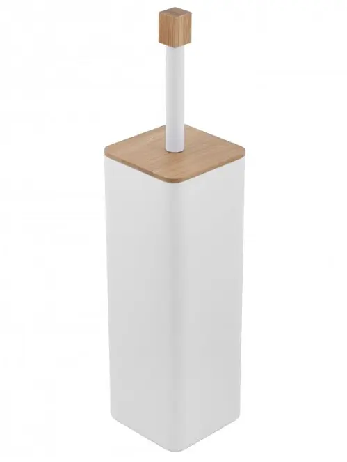 Ёршик для унитаза Yoka Amba White Bamboo PD.AMBA-WHT, Белый матовый - фото 5