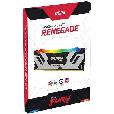 Модуль пам'яті для комп'ютера DDR5 96GB (2x48GB) 6400 MHz Renegade RGB XMP Kingston Fury (ex.HyperX) (KF564C32RSAK2-96) - фото 5