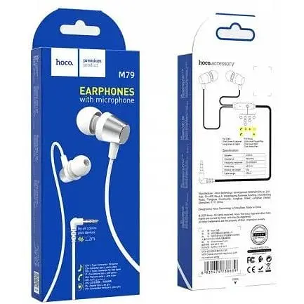 Навушники Hoco Cresta універсальні earphones with microphone M79 - фото 2