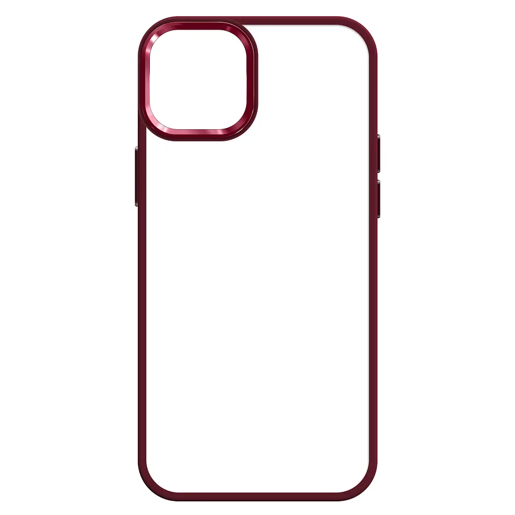 Чехол для Apple iPhone 15 Plus, UNIT2, бордовый, ударопрочный, прозрачный противоударный чехол-накладка из TPU и поликарбоната (PC), с защитными бортиками, защита всего корпуса от ударов и царапин, ArmorStandart (ARM69978) - фото 2