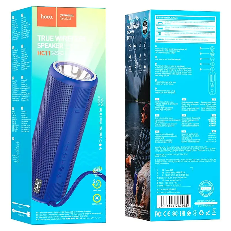 Bluetooth Колонка Hoco HC11 Bora sports Синій - фото 3
