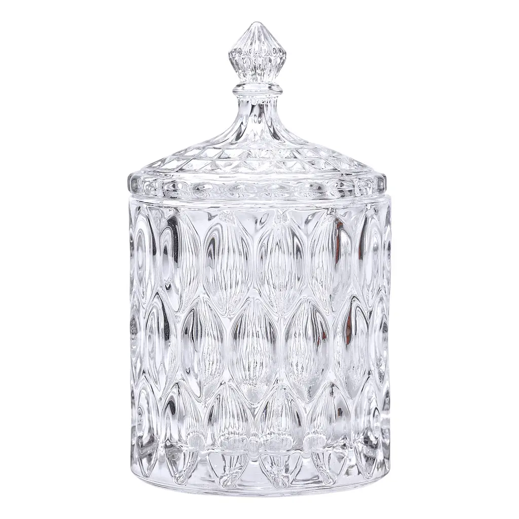Цукерниця з товстого скла DELISOGA з кришкою Yiwu HP-4-102 - фото 3