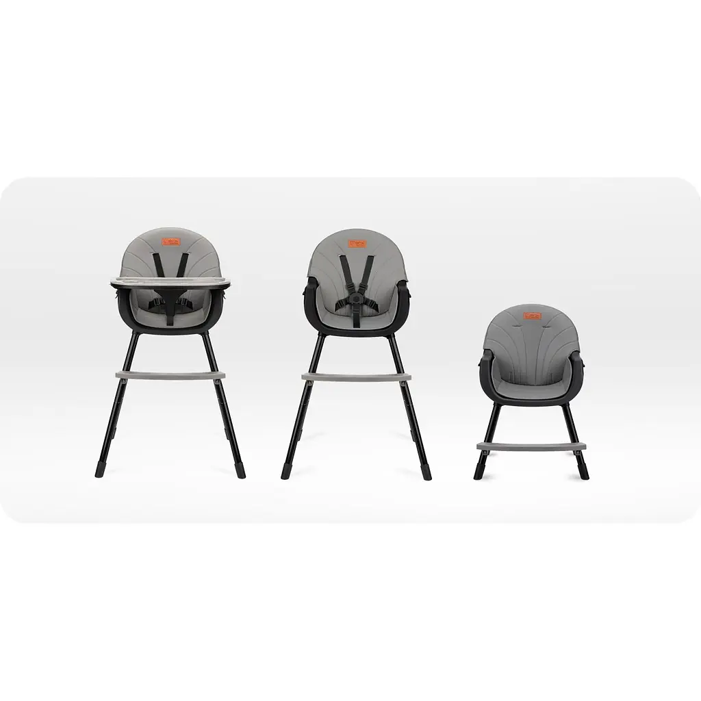 Стільчик для годування MoMi Reki 2 в 1 Black (KRKA00033) - фото 2