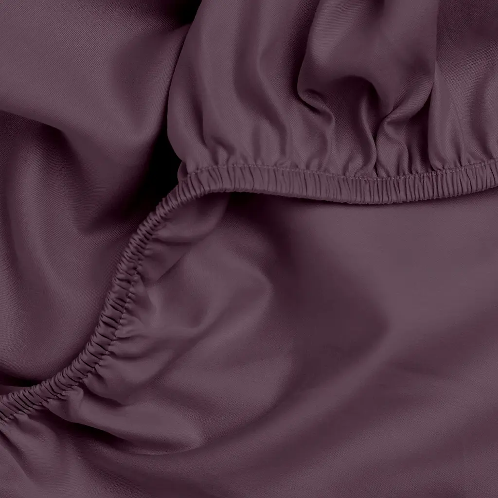Простирадло сатин на резинці для коляски та люльки Cosas Plum 40х80х5 см (32Satin_Plum_FittedStroller_40х80) - фото 3