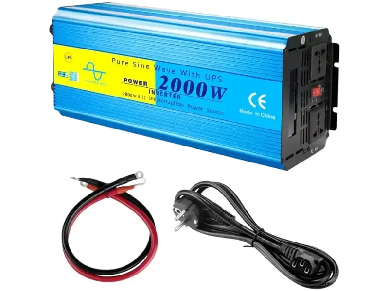 Автомобільний інвертор Choetech 12/220V 2000Вт (INV-C2000WUPS-EU) - фото 2