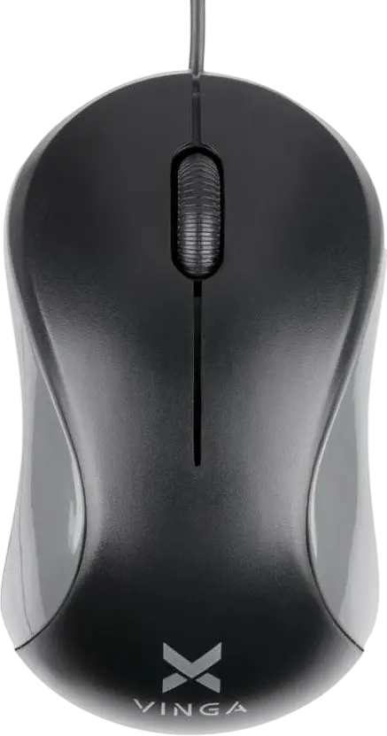 Миша Vinga MS-882 black gray - фото 2