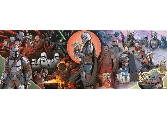 Пазл Trefl Пригоди мандалорця Зоряні війни 1000 ел. панорама (29052) - фото 2