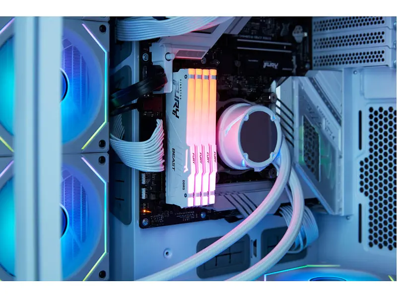 Пам'ять для настільних комп'ютерів Kingston FURY 64 GB (2x32GB) DDR5 6400 MHz Beast RGB EXPO White (KF564C32BWEAK2-64) - фото 9