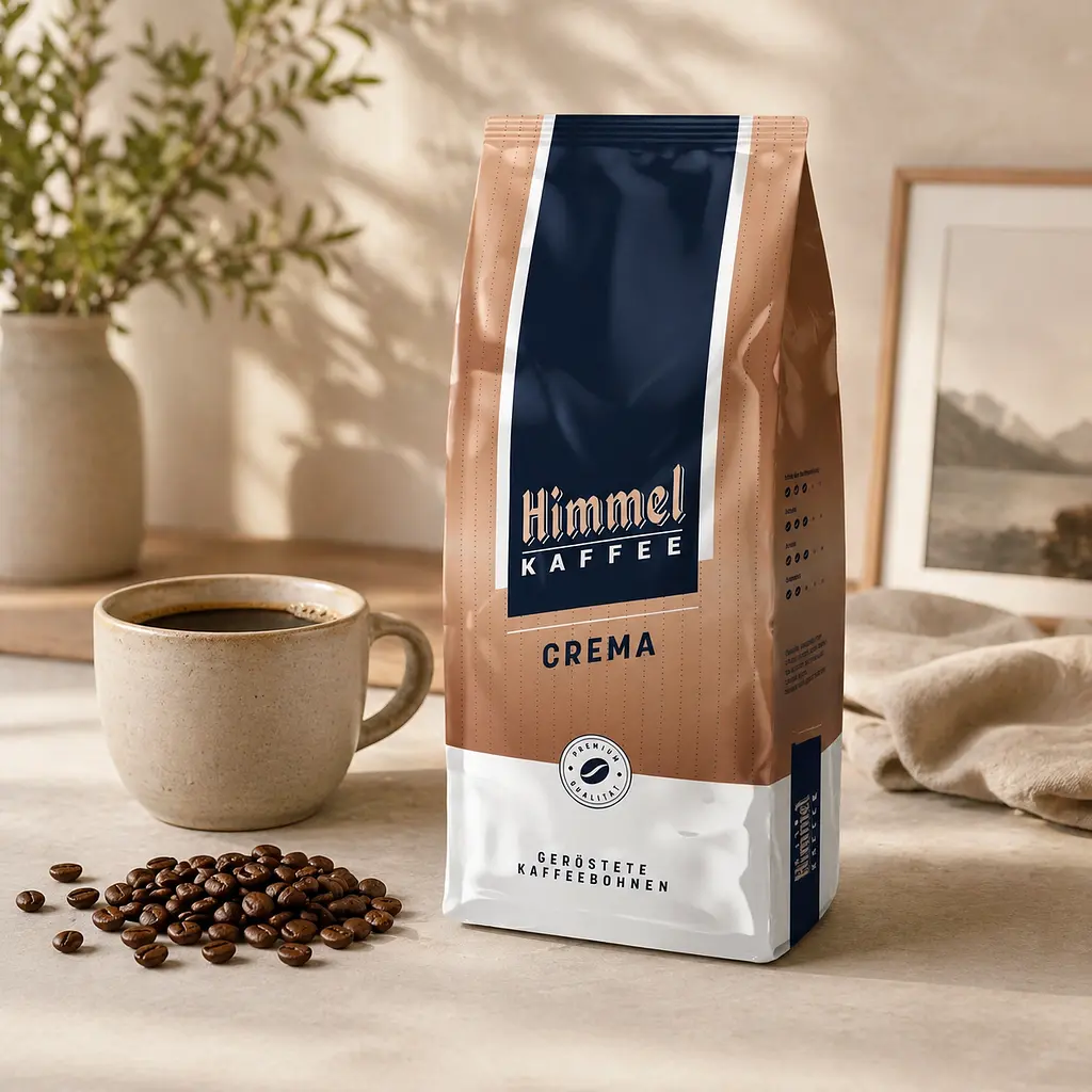 Кава зернова Himmel Kaffee Crema 1 кг для кавомашини, еспресо, капучино та лате - фото 4
