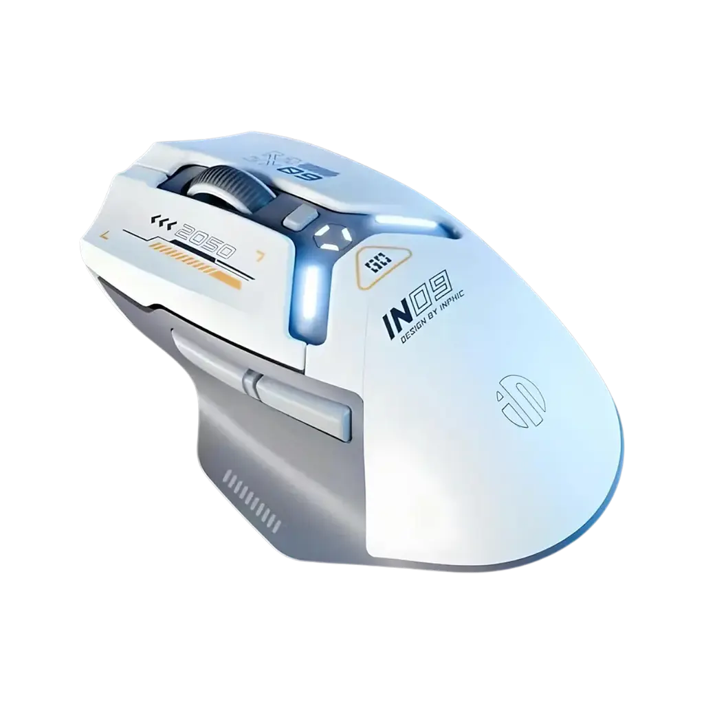 Миша INPHIC IN9 White-Gray - фото 2
