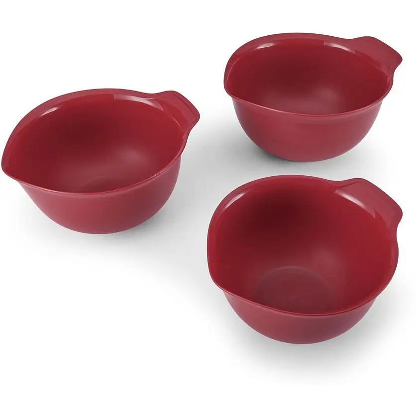 Набір мисок для змішування KitchenAid Universal червоний 3 шт. (KQG175OSERE) - фото 4