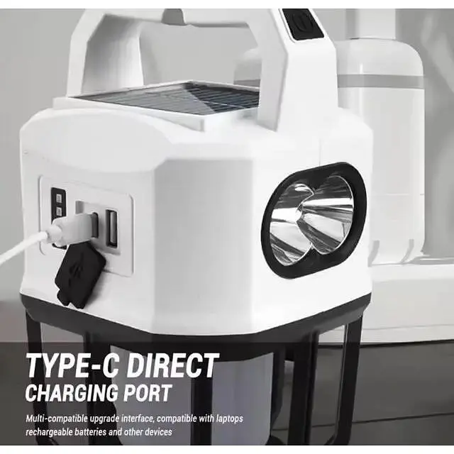 Фонарь LED GH GH-22025 кемпинговый с power bank на солнечных батареях - фото 5